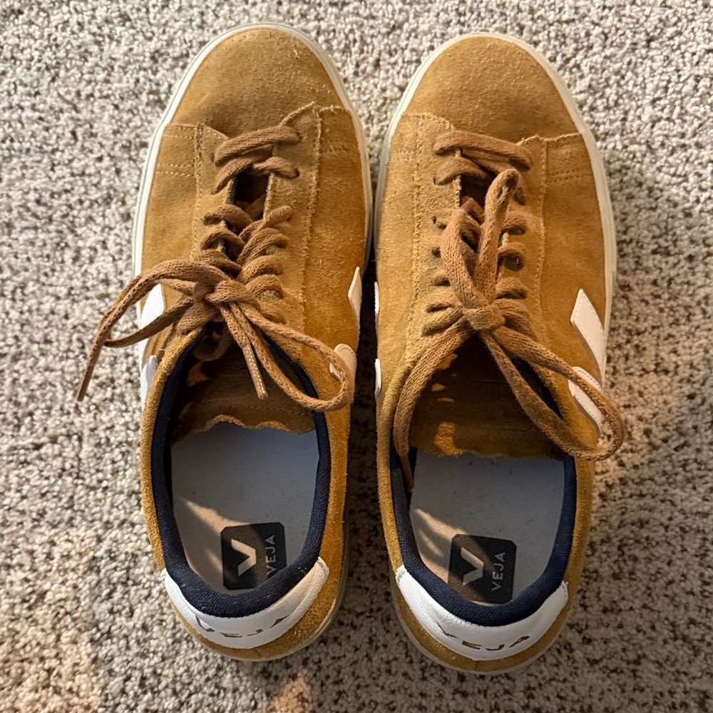 Veja Men's Brown Suede Sneakers